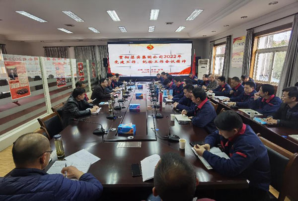 公司召開(kāi)會(huì)議傳達(dá)集團(tuán)公司黨建工作、紀(jì)檢工作會(huì)議精神