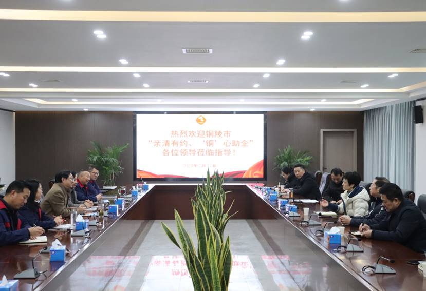 楊文萍到公司開(kāi)展“親清有約、‘銅’心助企”走訪(fǎng)調(diào)研